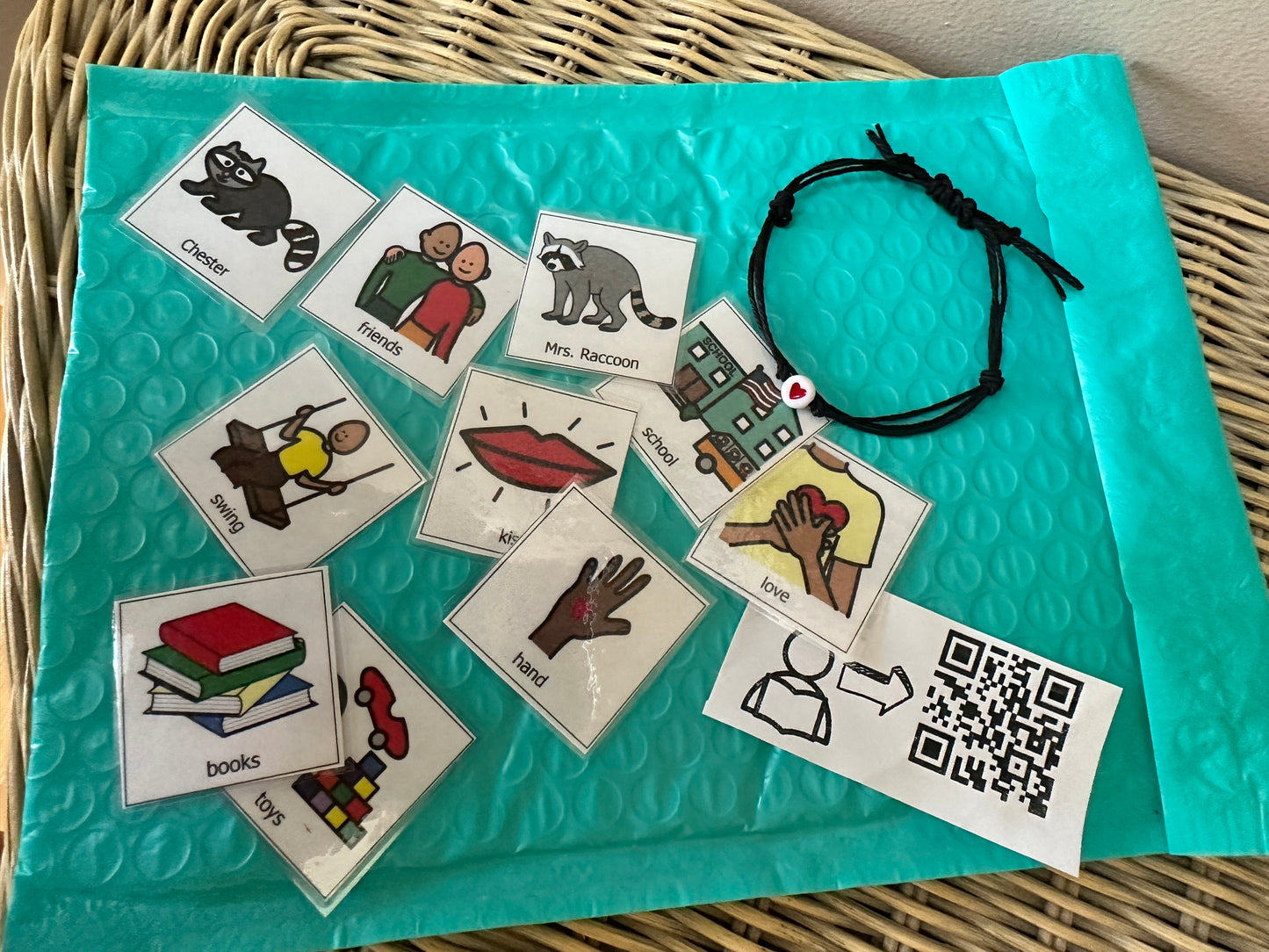 Back to School Story Companion Kit for the Kissing Hand--Porch Pick Up