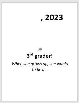 First Day of school Sign for girls