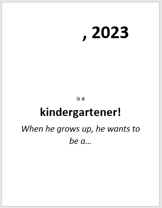 First Day of school Sign for boys