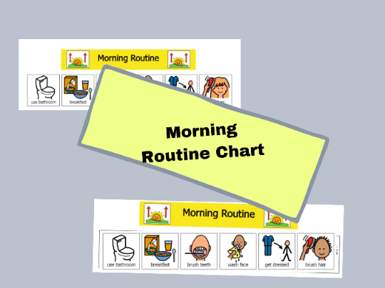 Printable Morning Routine Visual Schedule