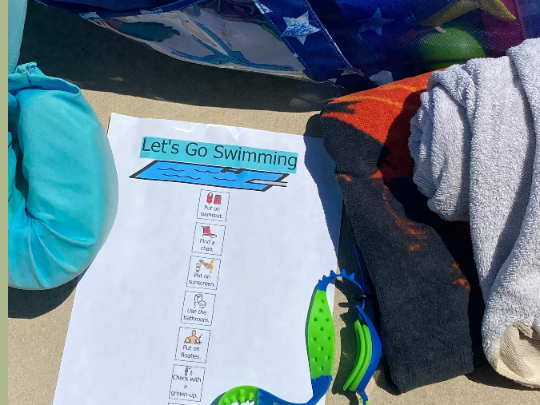 Swimming Pool Picture Symbol Communication DIGITAL Download