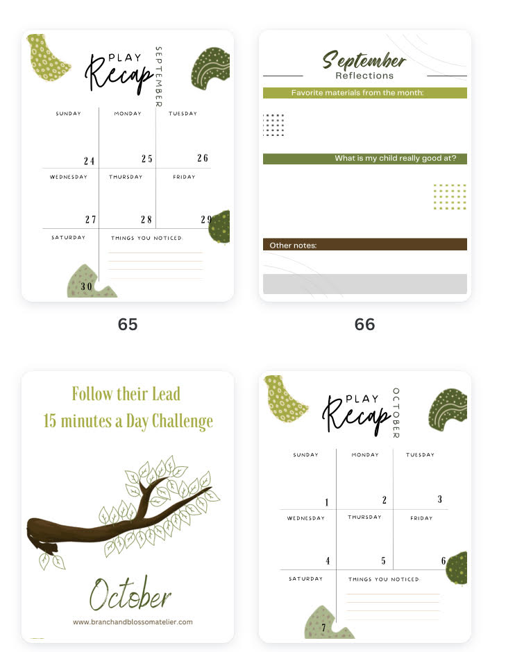 Follow their Lead Reflection Journal Printable Digital Planner with Tracker Pages