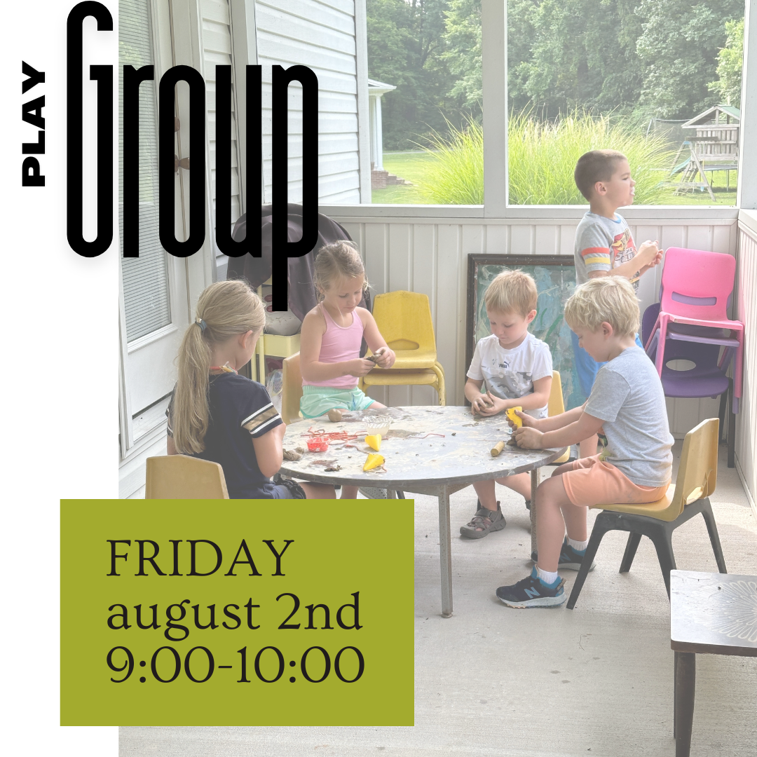 August 2nd PlayGroup Friday 9:00 AM-10:00AM