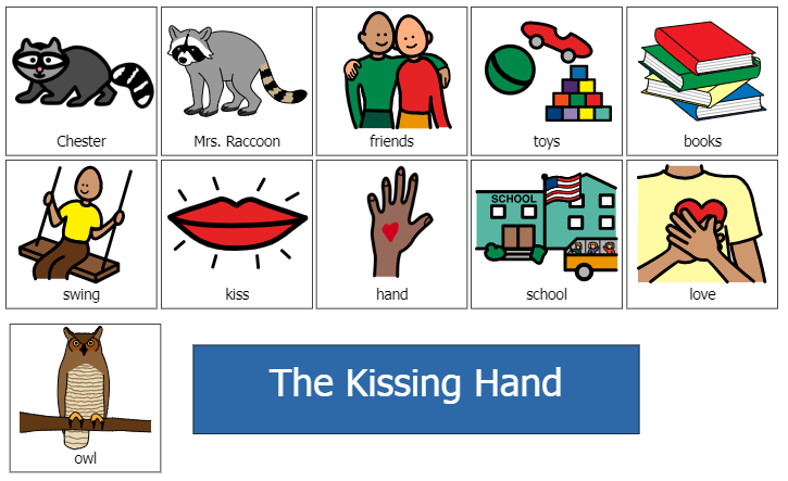 Printable Kissing Hand Visual Supports
