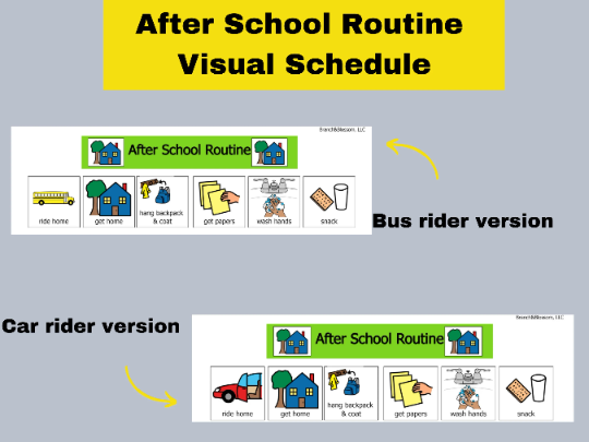 After School Visual Schedule / DIGITAL DOWNLOAD