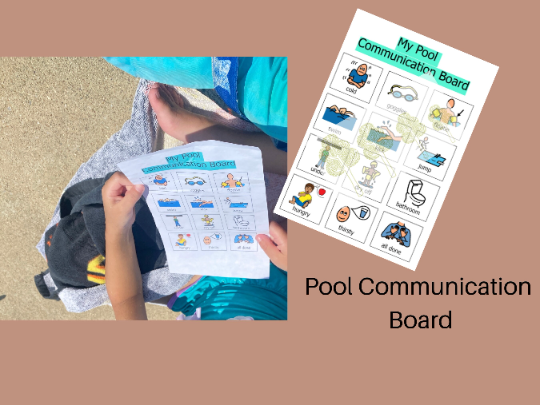 Swimming Pool Picture Symbol Communication DIGITAL Download