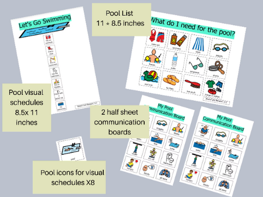 Swimming Pool Picture Symbol Communication DIGITAL Download