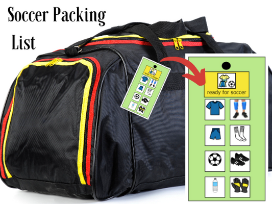 Printable Soccer Packing List Bag Tag